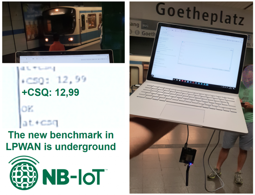 Signal strength in Munich Subway