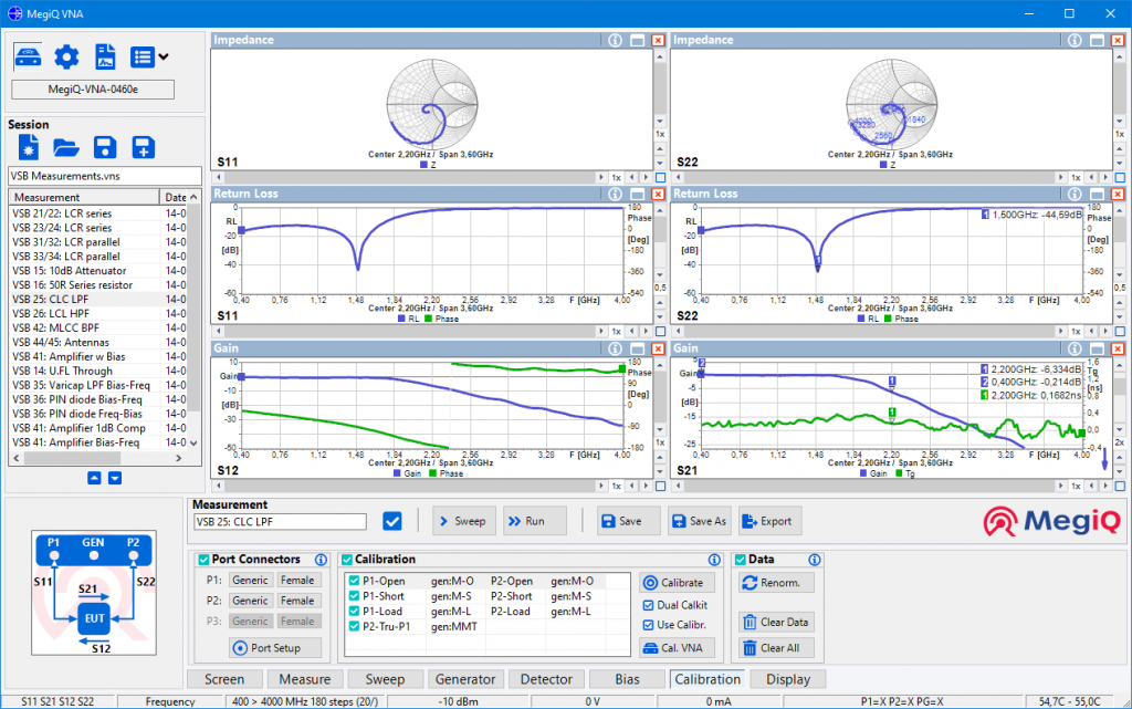 MegiQ Software screen